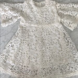 White Crochet Dress